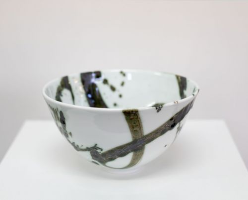 clear blue splash ramen bowl II | tricia thom