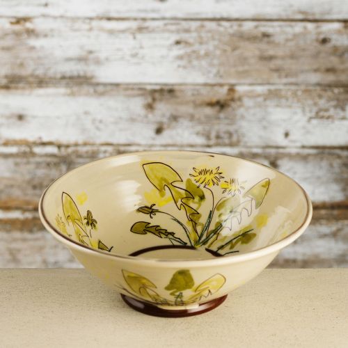 dandelion serving bowl by michelle lowe