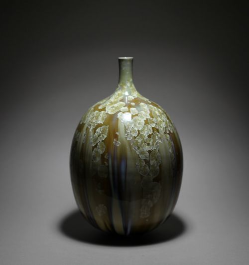 Golden Crystalline Vase | Maggie Zerafa