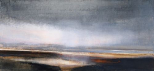 everything in-between oil painting by helen glassford