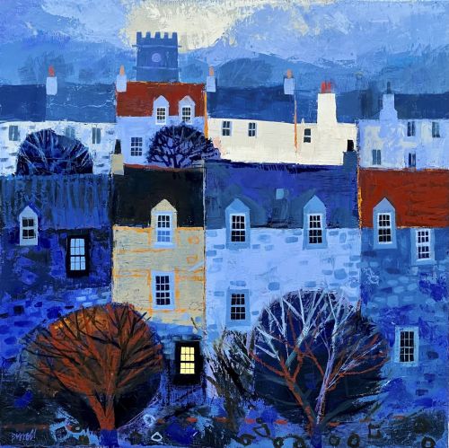 village church tower by george birrell