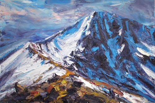 on the arete to ben nevis