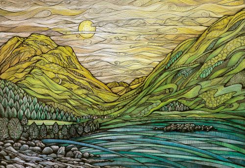 towards achanalea, loch sunart by jennifer guest
