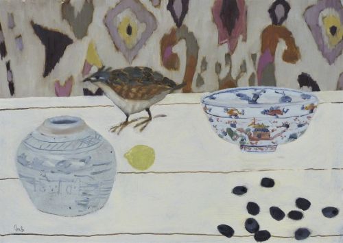 ikat quail, of sorts by fiona macrae