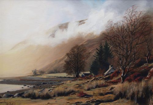 loch linnhe - midwinter shore by niall logan