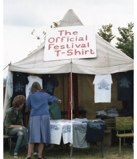 glastonbury 1986 - merchandise by rab lewin