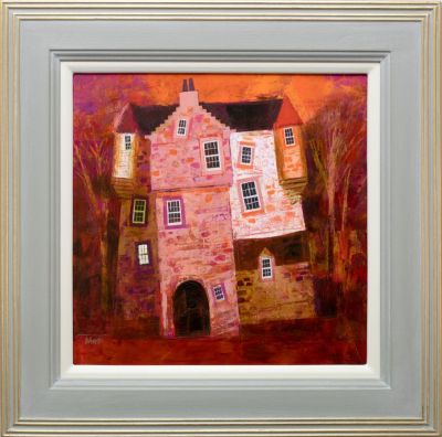 castle at sunset by george birrell