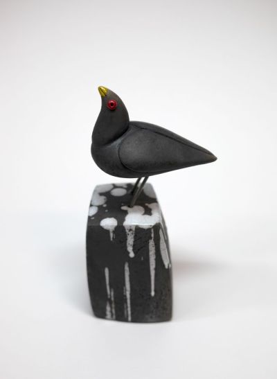 bird on fat post by chris barnes