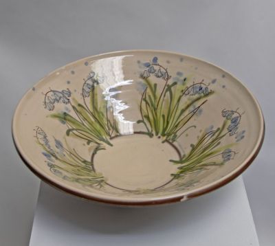 large bluebell serving bowl by michelle lowe