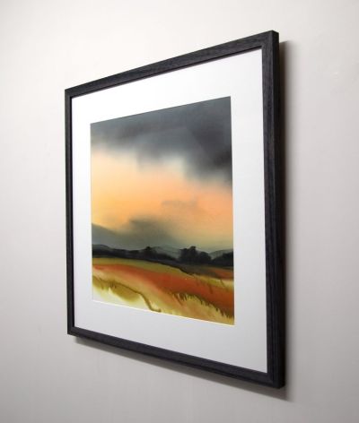 late summer evening with haar by stephen redpath