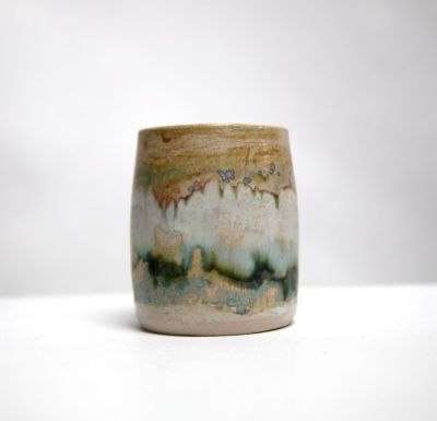 lichen vase III by pam mathews
