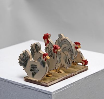 chickens toast rack by michelle lowe
