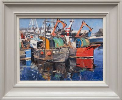 fishing boats at mallaig by david deamer