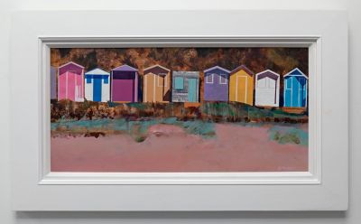 coldingham bay beach huts by euan mcgregor
