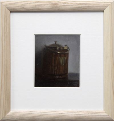 antique biscuit barrel I by gavin young