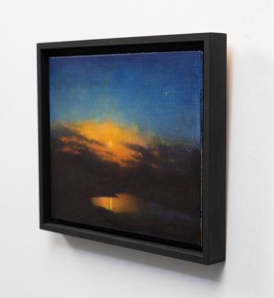 January sunset, with jupiter by michael corsar