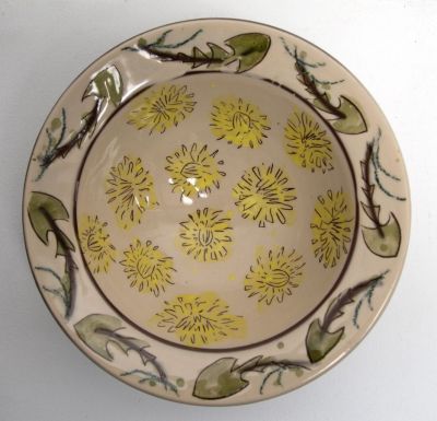 small dandelion serving bowl by michelle lowe
