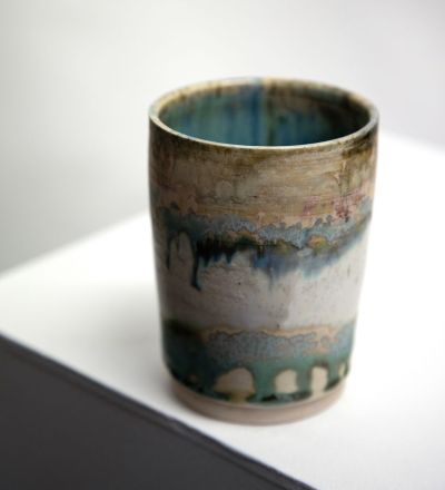 lichen vase I by pam matthews