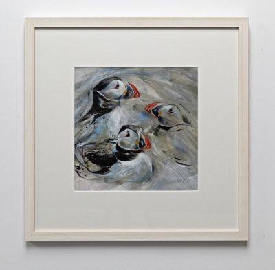 puffin study by lucy newton