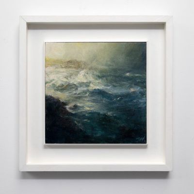storm at ardnamurchan point by jim wright