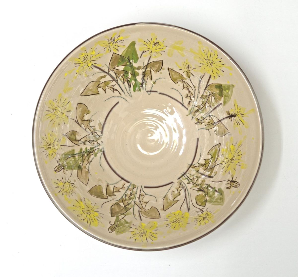 large serving bowl dandelion by michelle lowe